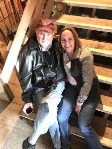 Scherer and Valentine at his retirement party
