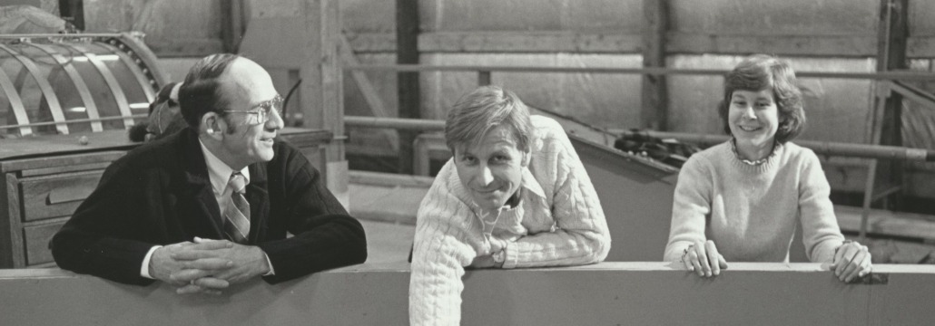 JFK, Landweber, and another woman talk