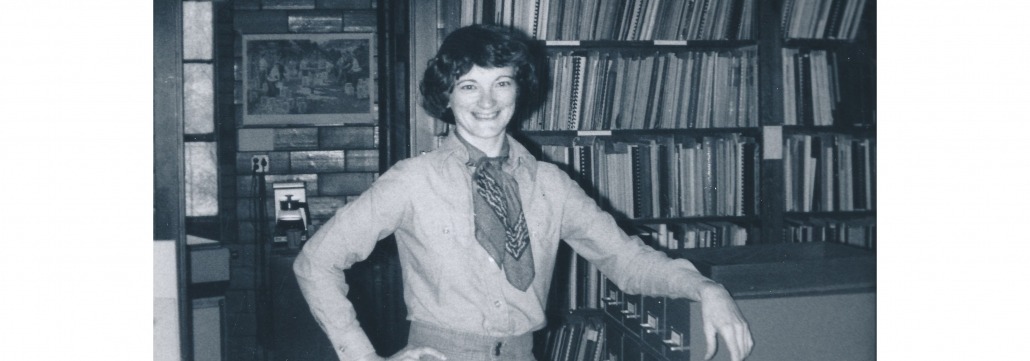 Jenssen in front of IIHR books