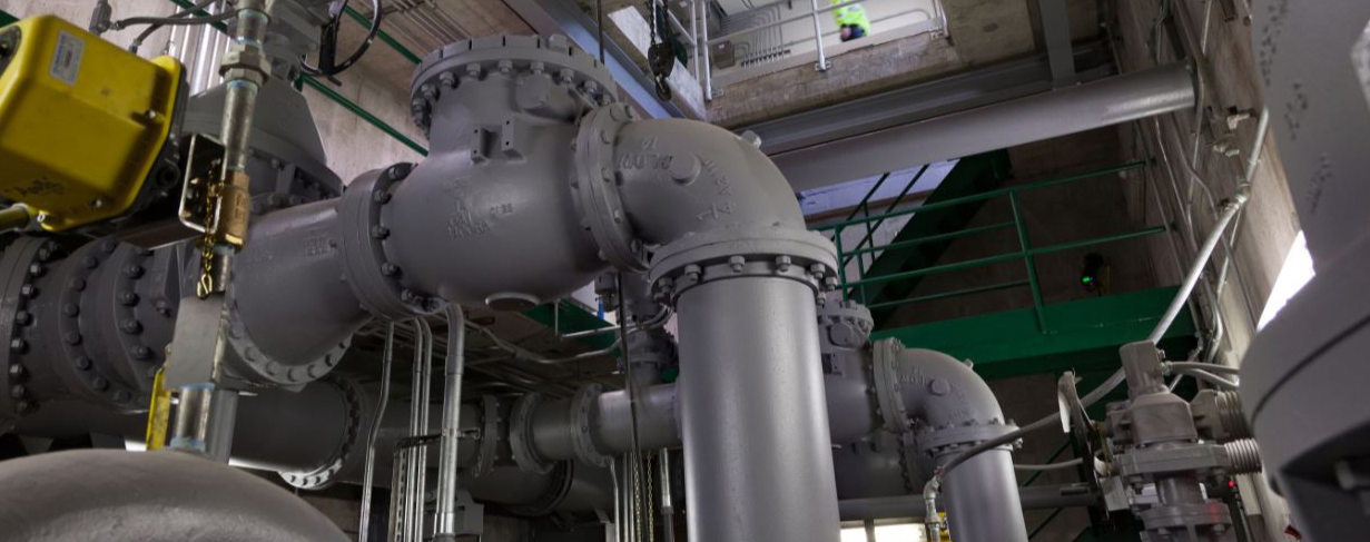 Madison sewer pumps pictured in the treatment facility