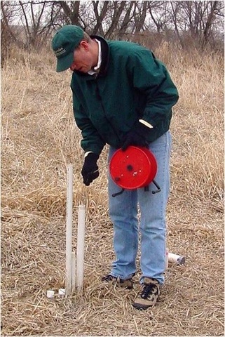 Keith Schilling works outdoors