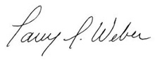 Larry Weber's signature