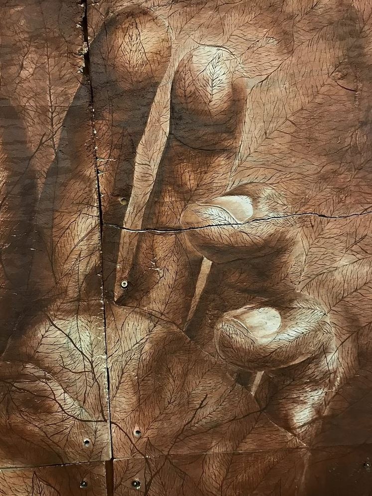 Artwork entitled "Hands as Rivers"