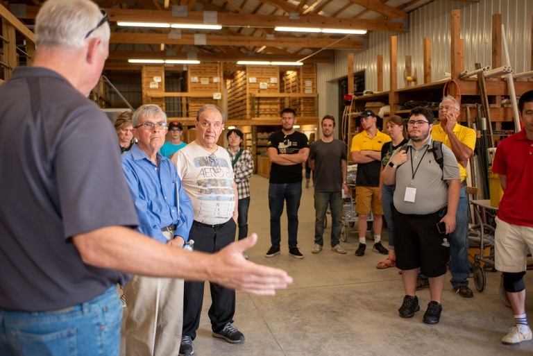 A group tours IIHR