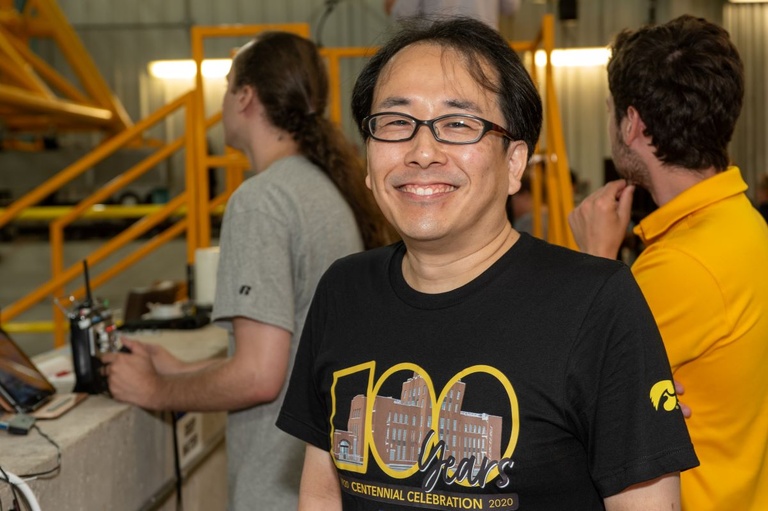 A person smiling