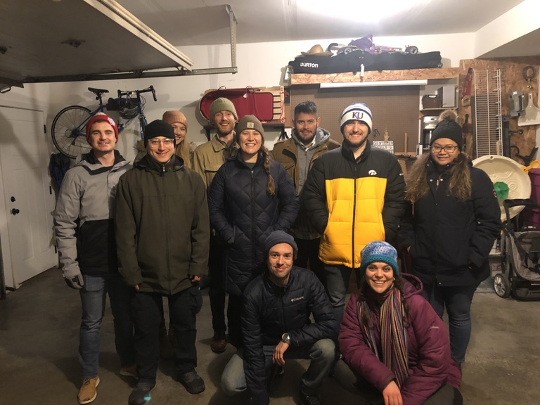 SIIHR students enjoying a bonfire