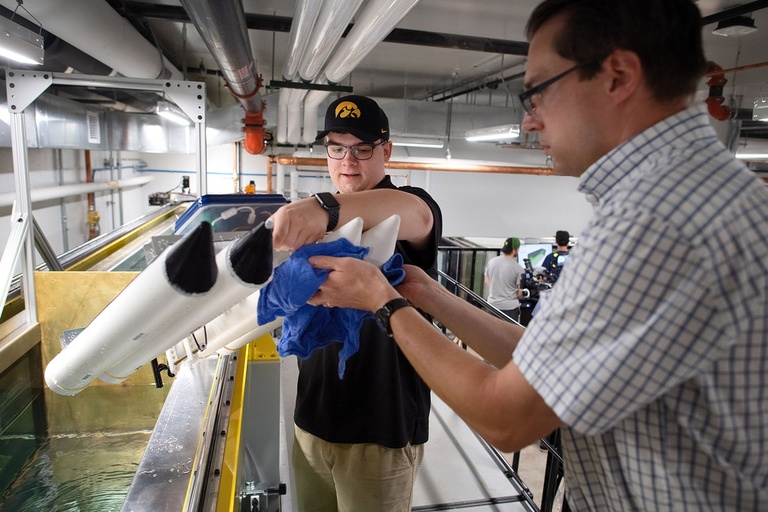 Students in the lab