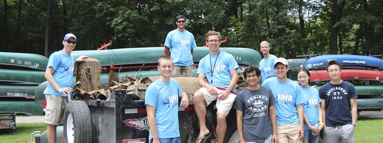 SIIHR students participating in project AWARE