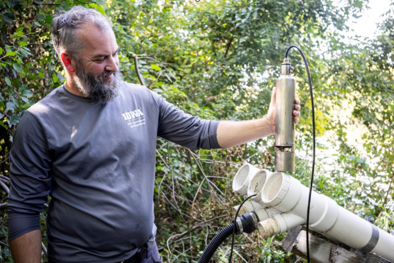 water quality sensor demonstration