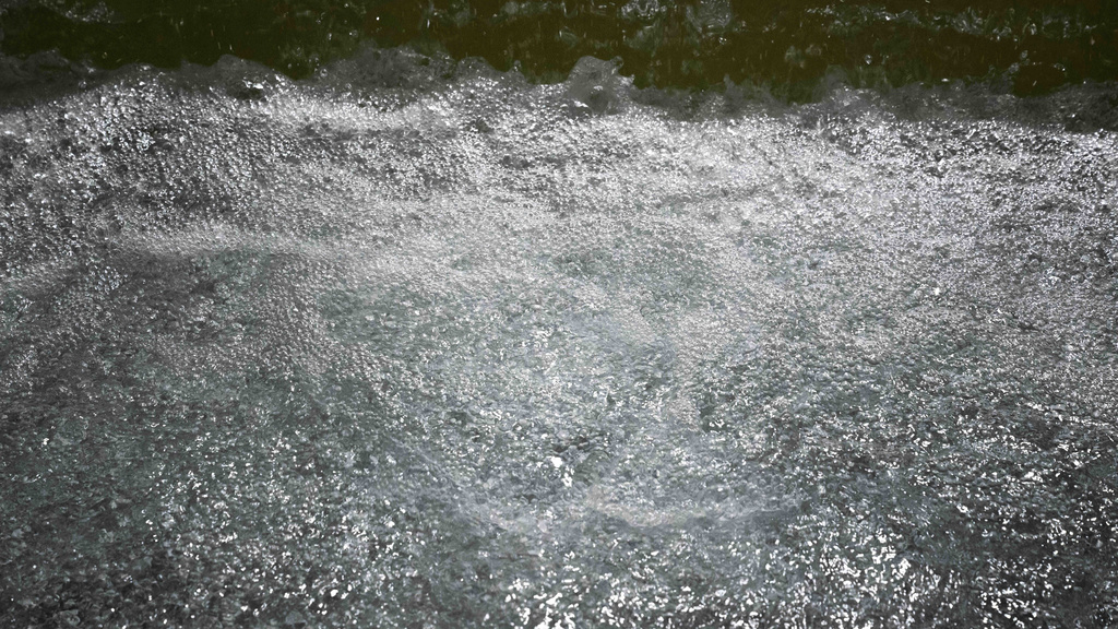 Flowing water