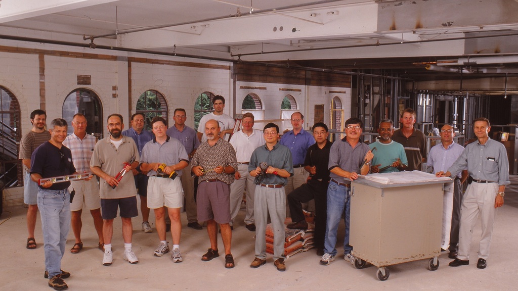 IIHR faculty during renovation