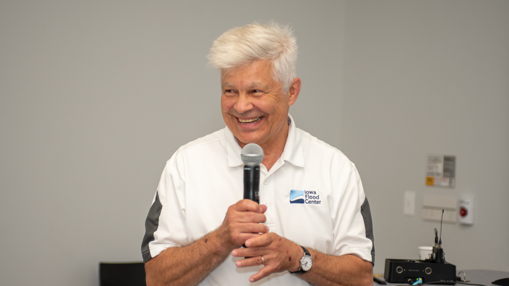 Witek Krajewski at his retirement celebration