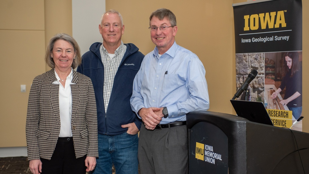 IGS 10 year celebration photo with Keith Schilling, Larry Weber, and Dean McKenna 