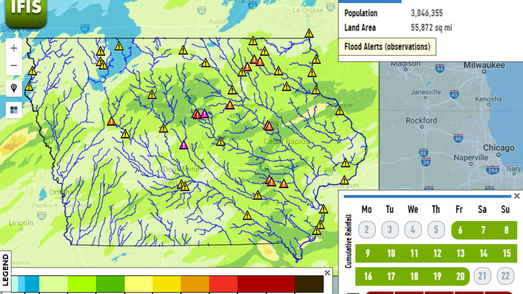 rainfall map
